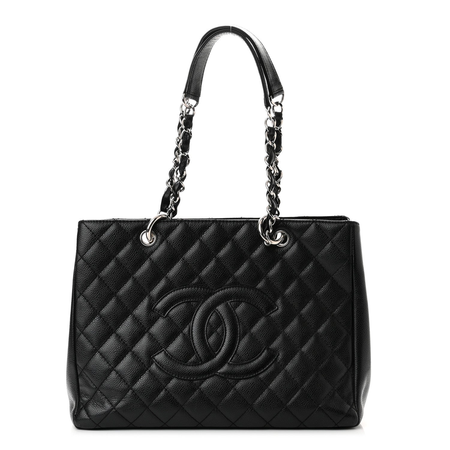 Chanel Caviar Quilted Grand Shopping Tote GST Black 1 of 9