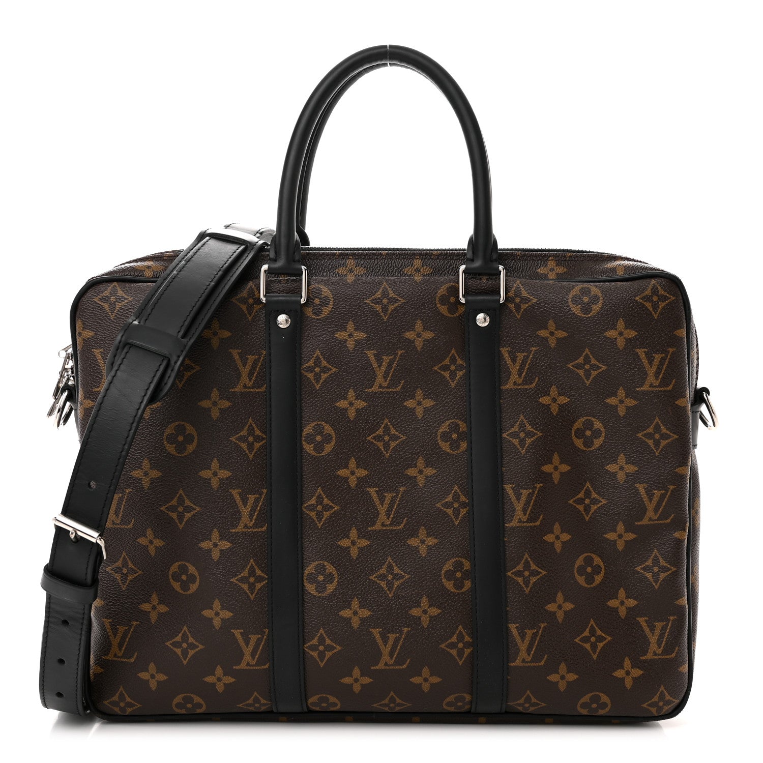 Louis Vuitton Monogram Macassar Porte-Documents Voyage PM 1 of 10