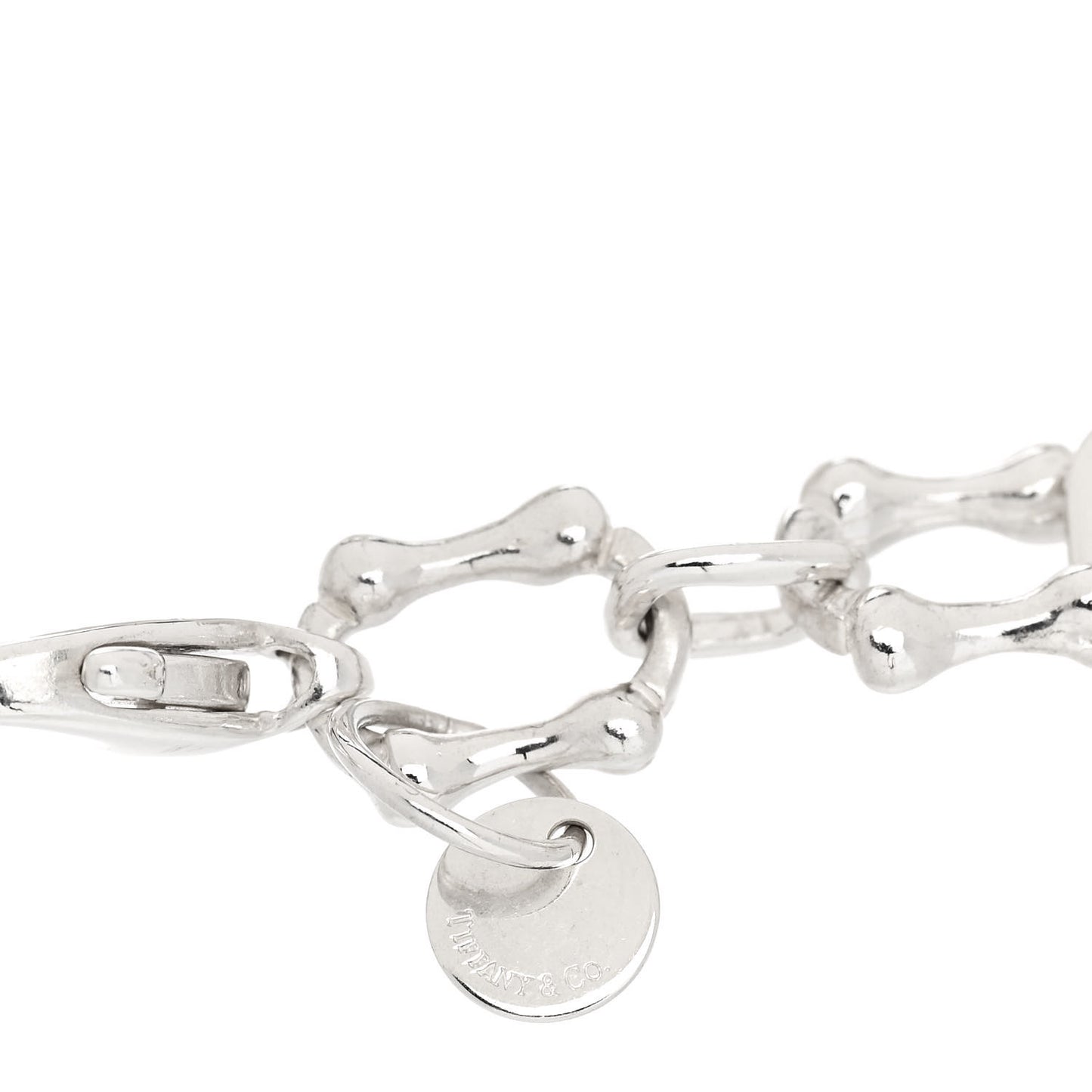 Sterling Silver Five Dog Charm Bone Link Bracelet