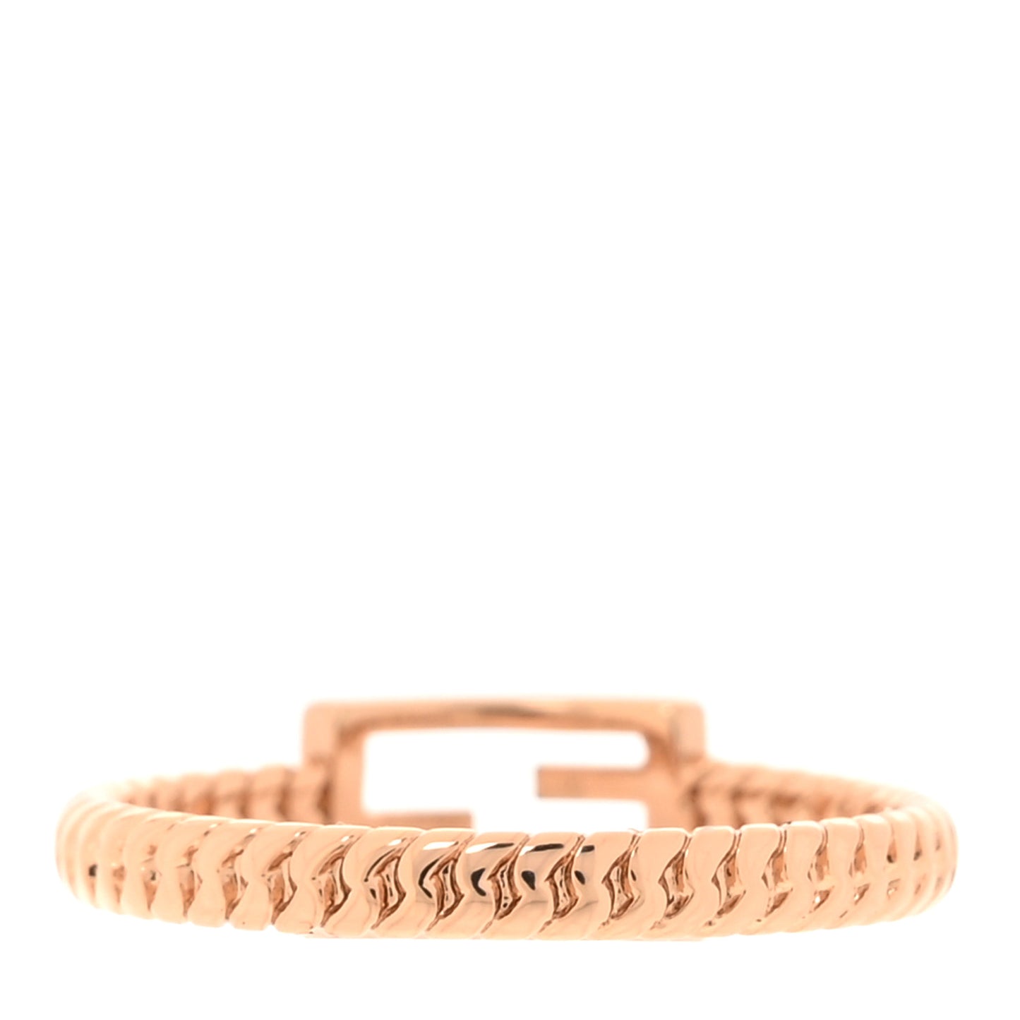 Metal FF Chain Ring M Gold