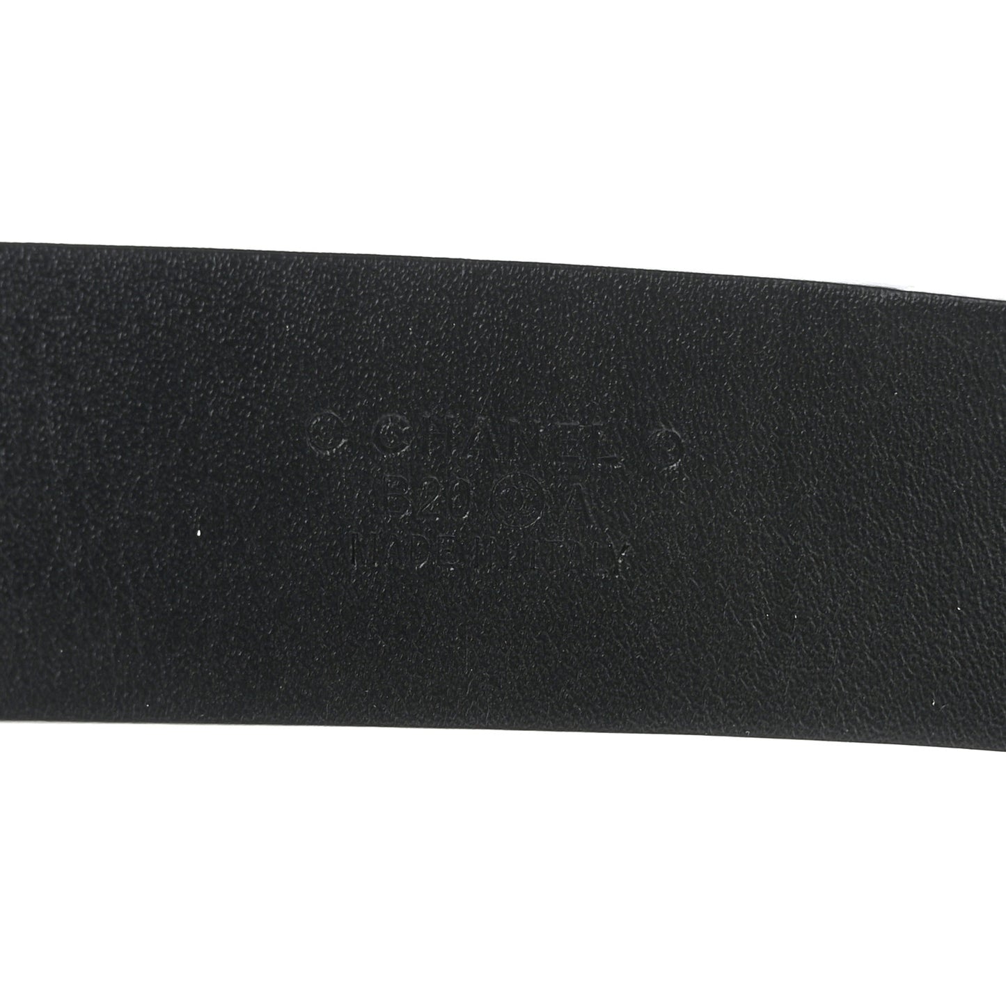 Calfskin Paris Button CC Belt 80 32 Black