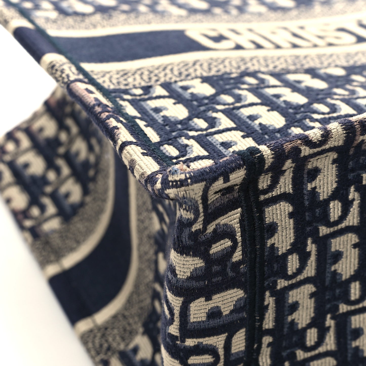 Oblique Medium Book Tote Blue Multicolor