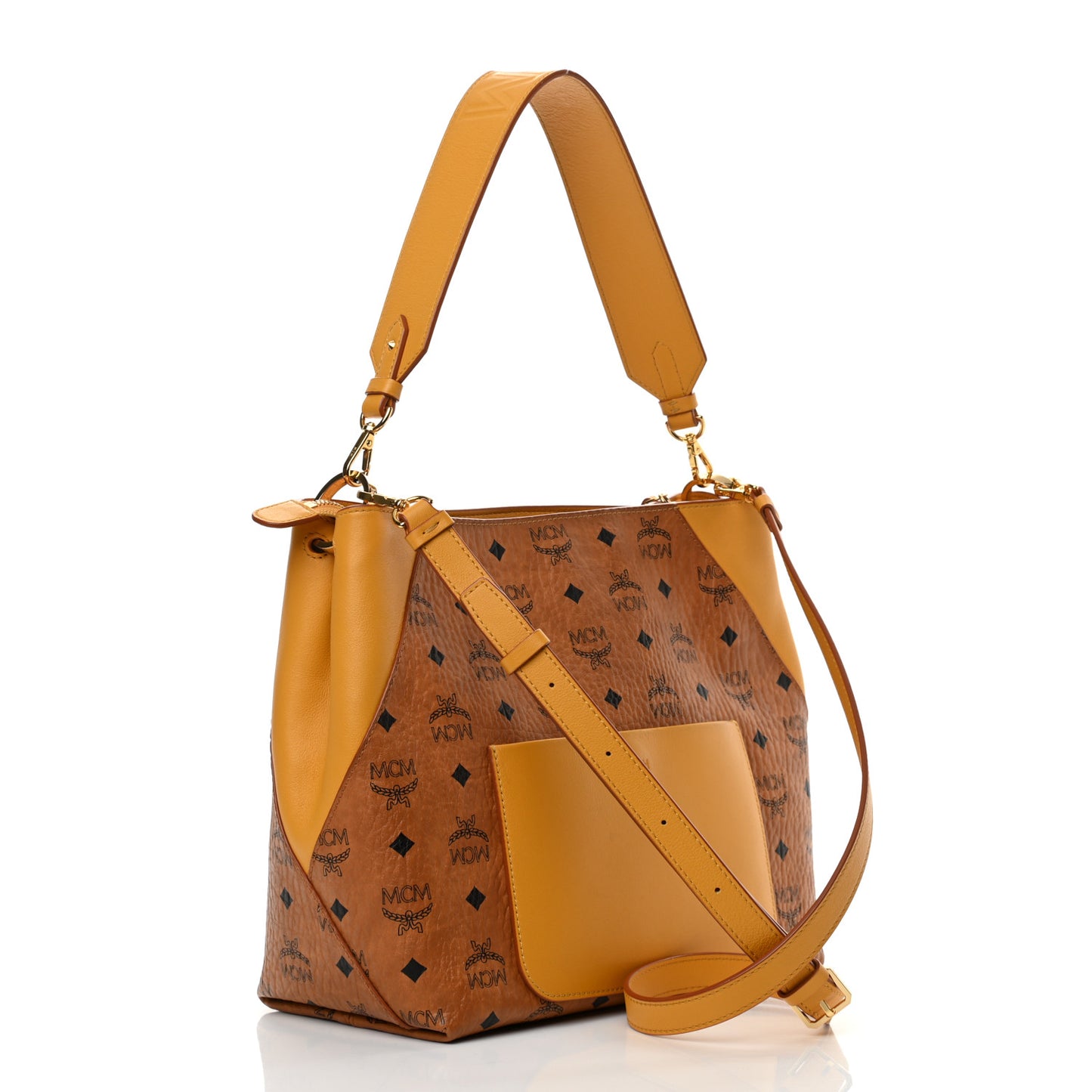 Visetos Medium Klara Hobo Cognac Yellow