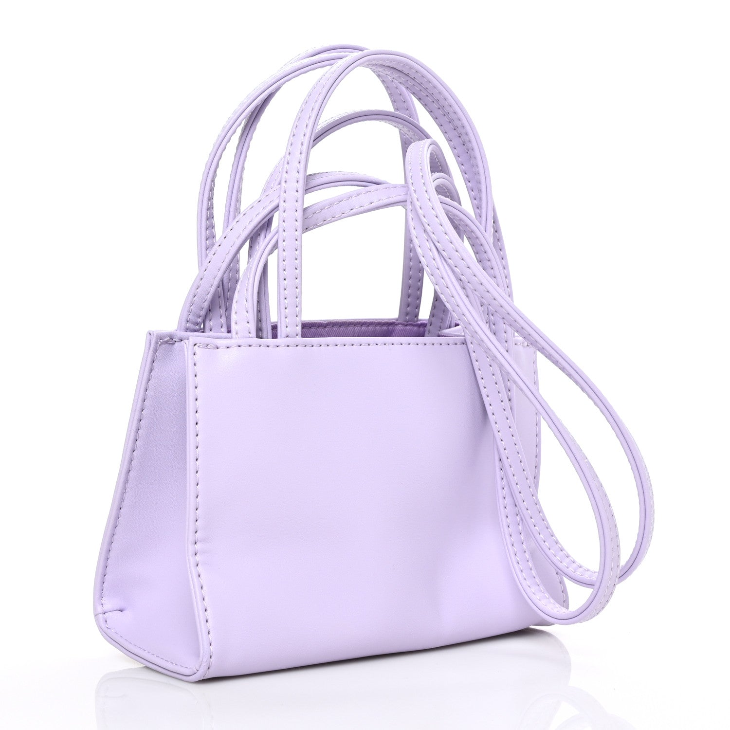 Telfar Vegan Leather Small Shopping Bag Lavender 3 of 6