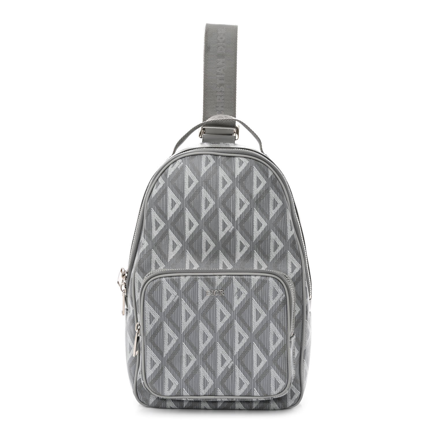 Christian Dior Coated Canvas CD Diamond Mini Rider Backpack Gray 1306692 – FASHIONPHILE