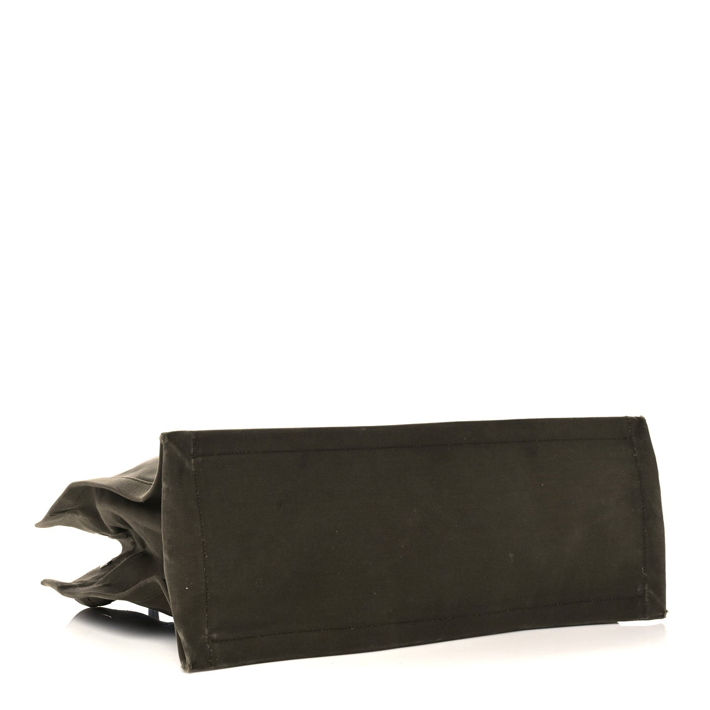Linen Calfskin Rive Gauche Tote Khaki