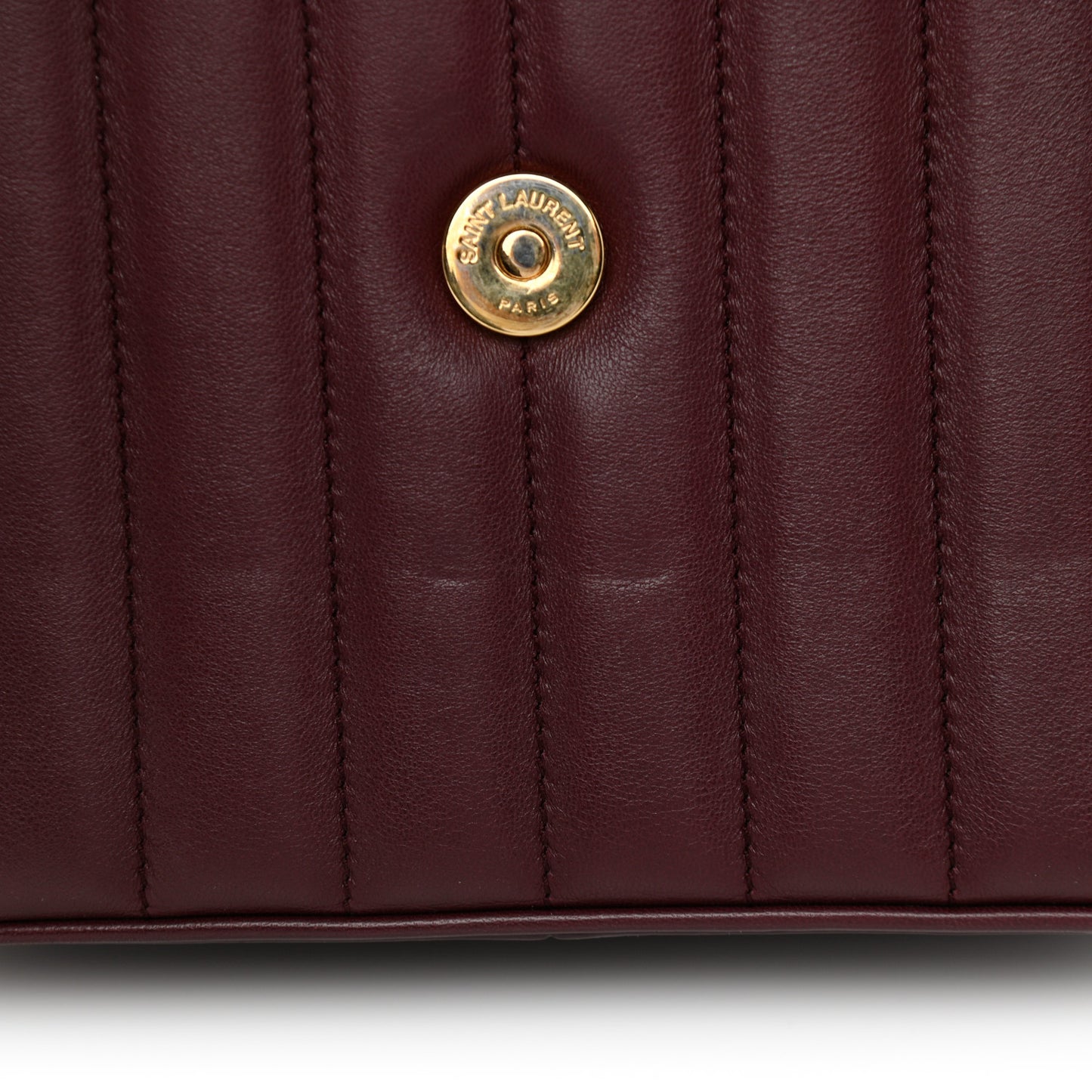 Lambskin Matelasse Monogram Medium Vicky Chain Bag Dark Legion Red