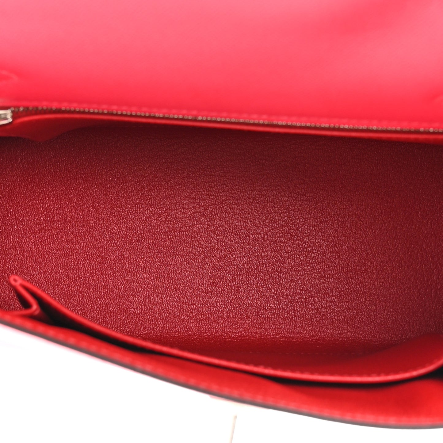 Madame Calfskin Kelly Sellier 25 Rose Extreme Rouge Piment