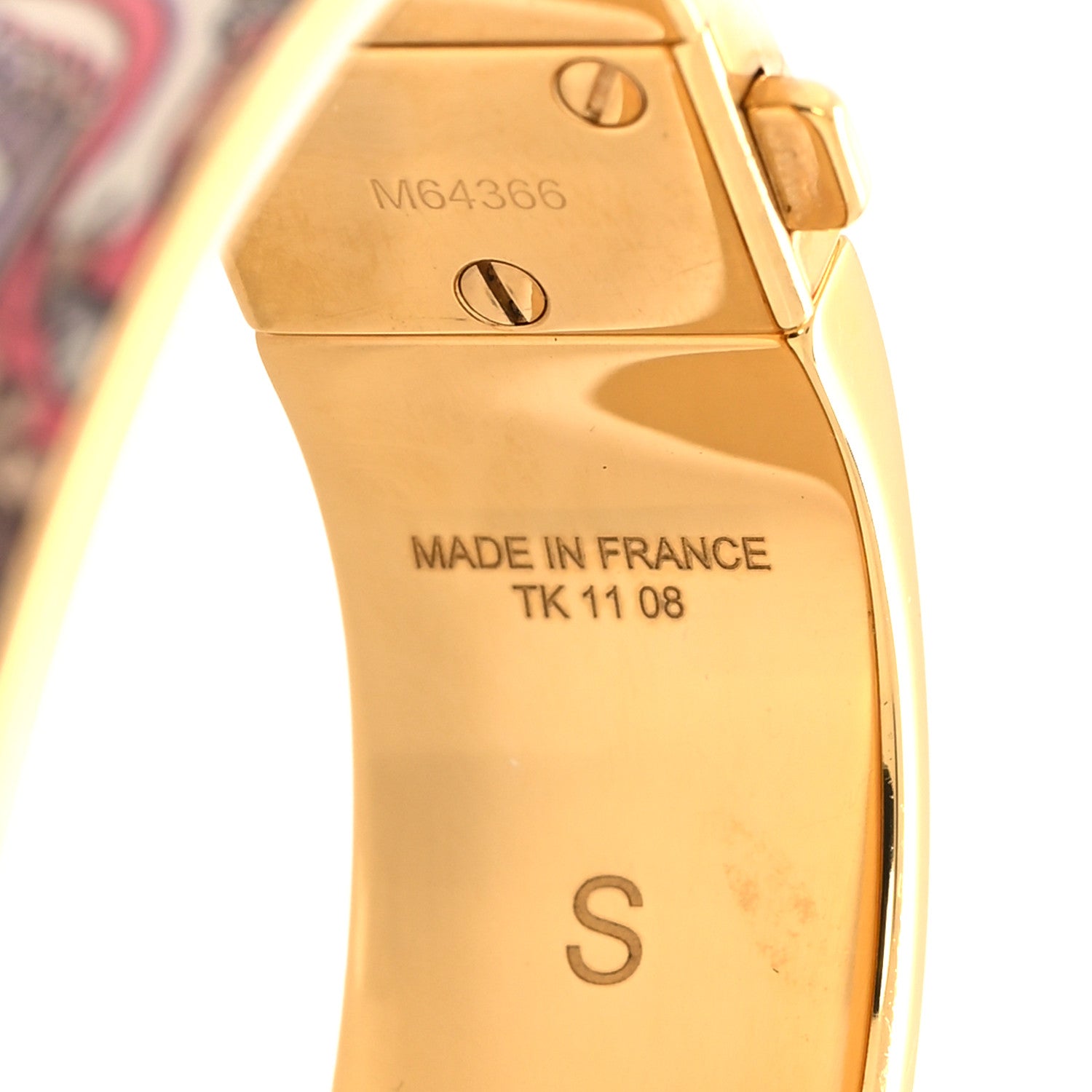 Louis Vuitton Enamel Monogram Confidential S Bracelet Rose Pink 5 of 5