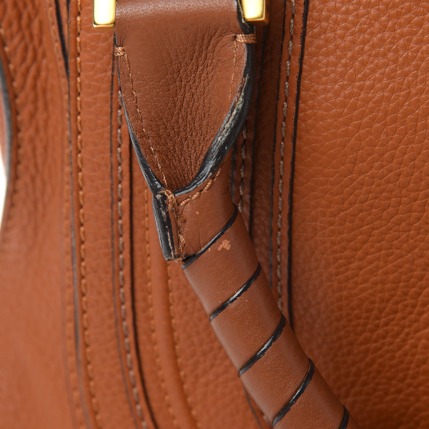 Chloe Calfskin Large Marcie Satchel Tan 13 of 17