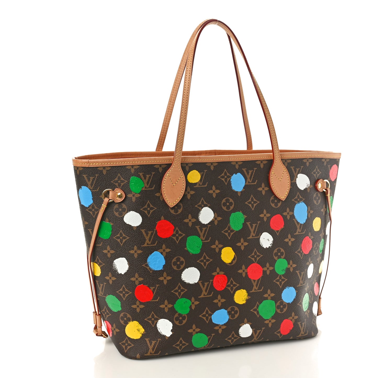 LV X YK Monogram Dots Neverfull MM