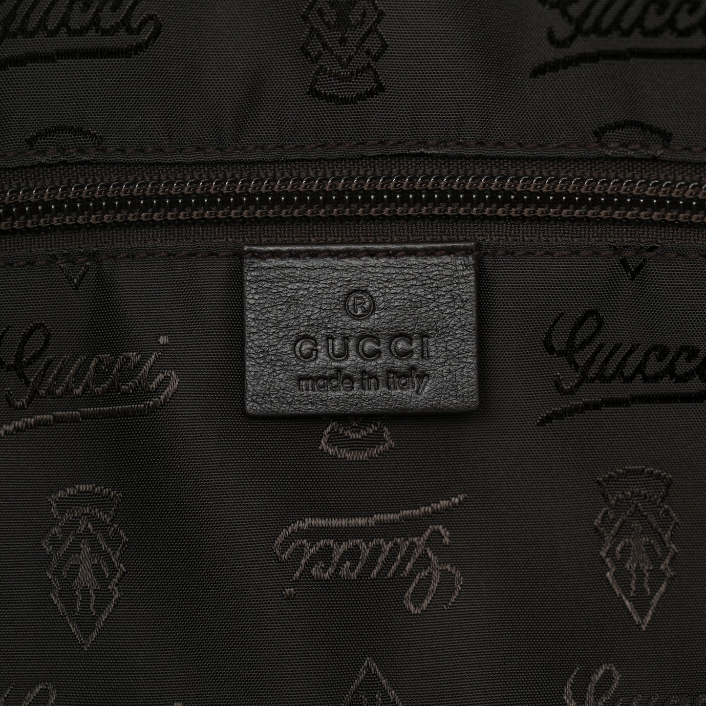 Guccissima Medium Joy Tote Bag Dark Brown