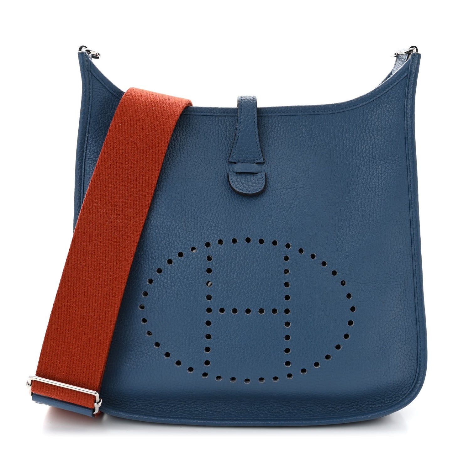 Taurillon Clemence Evelyne III PM Bleu Agate Cuivre