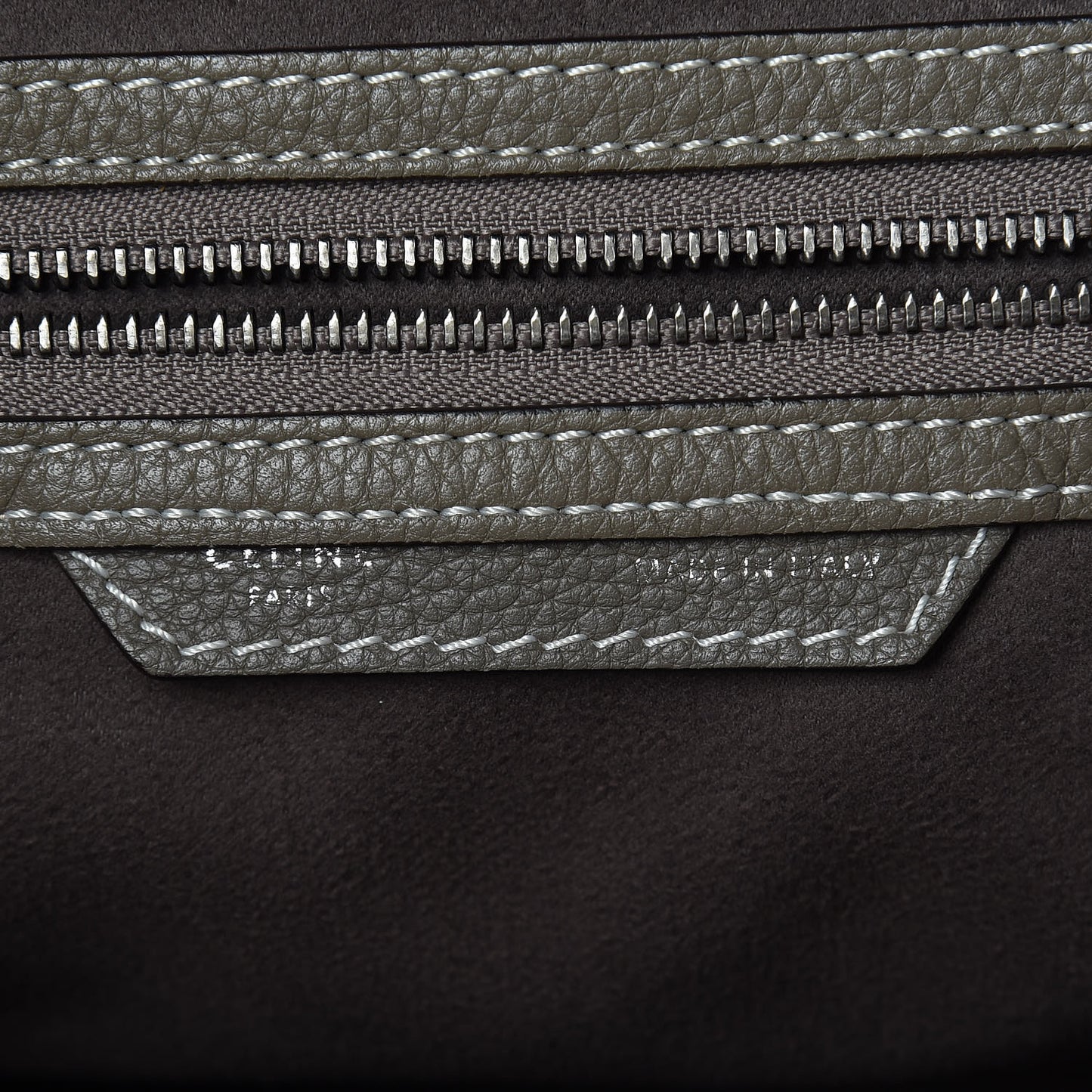 Drummed Calfskin Mini Luggage Souris