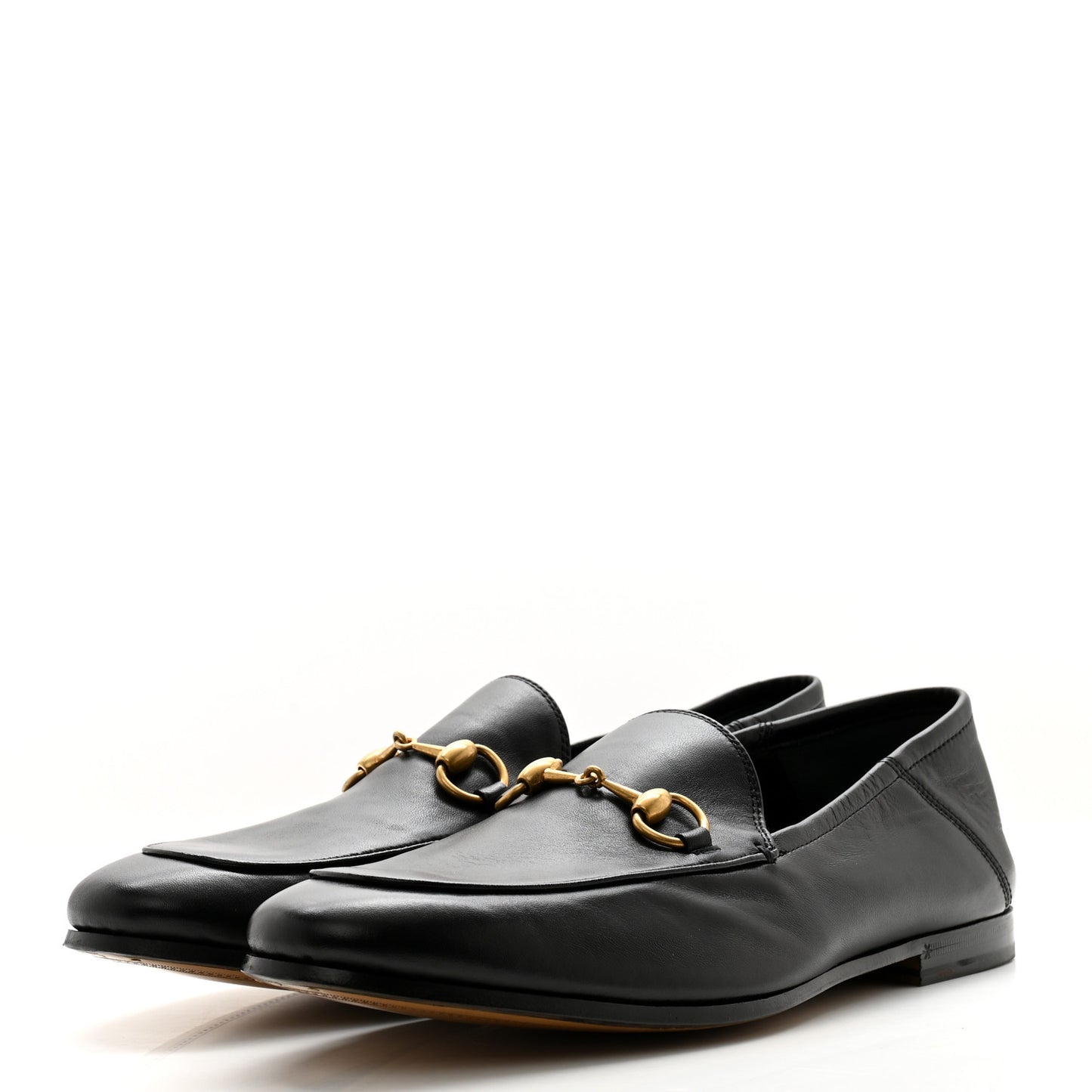 Lambskin Mens Brixton Horsebit Loafers 8 Black
