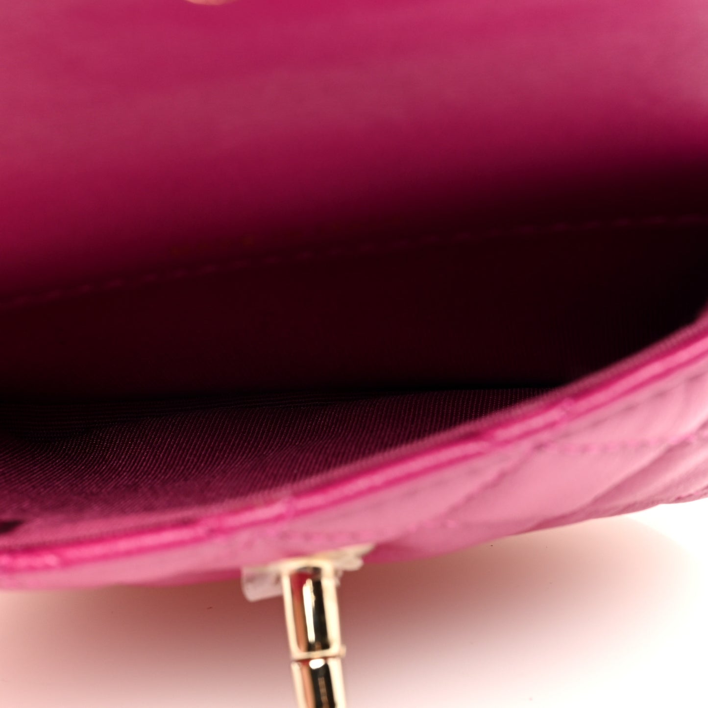 Tweed Lambskin Quilted Waist Bag With Coin Purse Fuchsia