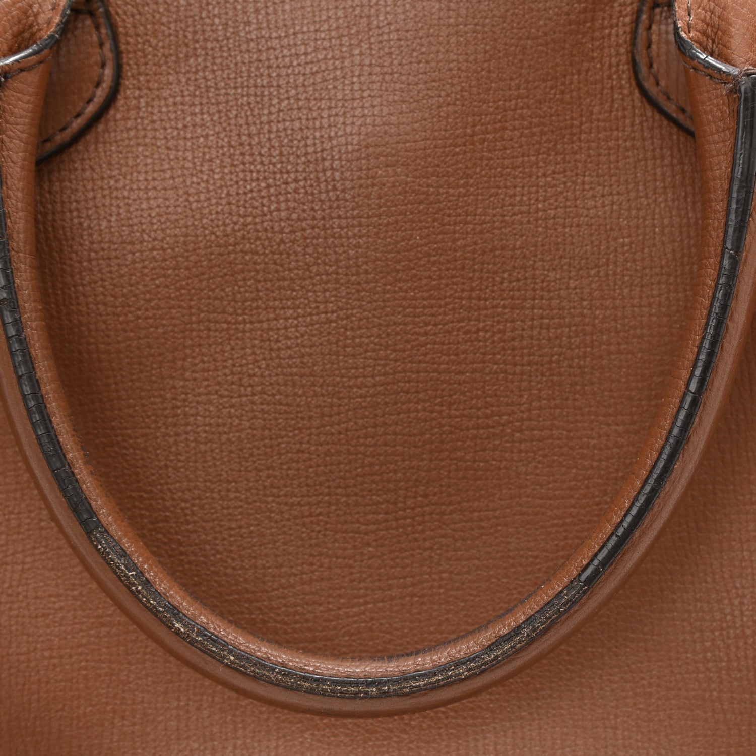 Burberry Grainy Calfskin House Check Medium Banner Tote Tan 11 of 18