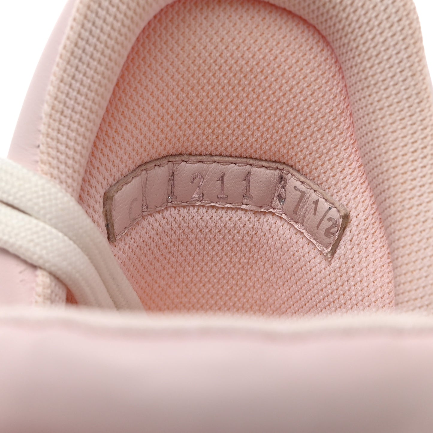 Calfskin Technical Nylon LV Archlight Sneaker 37.5 White Pink