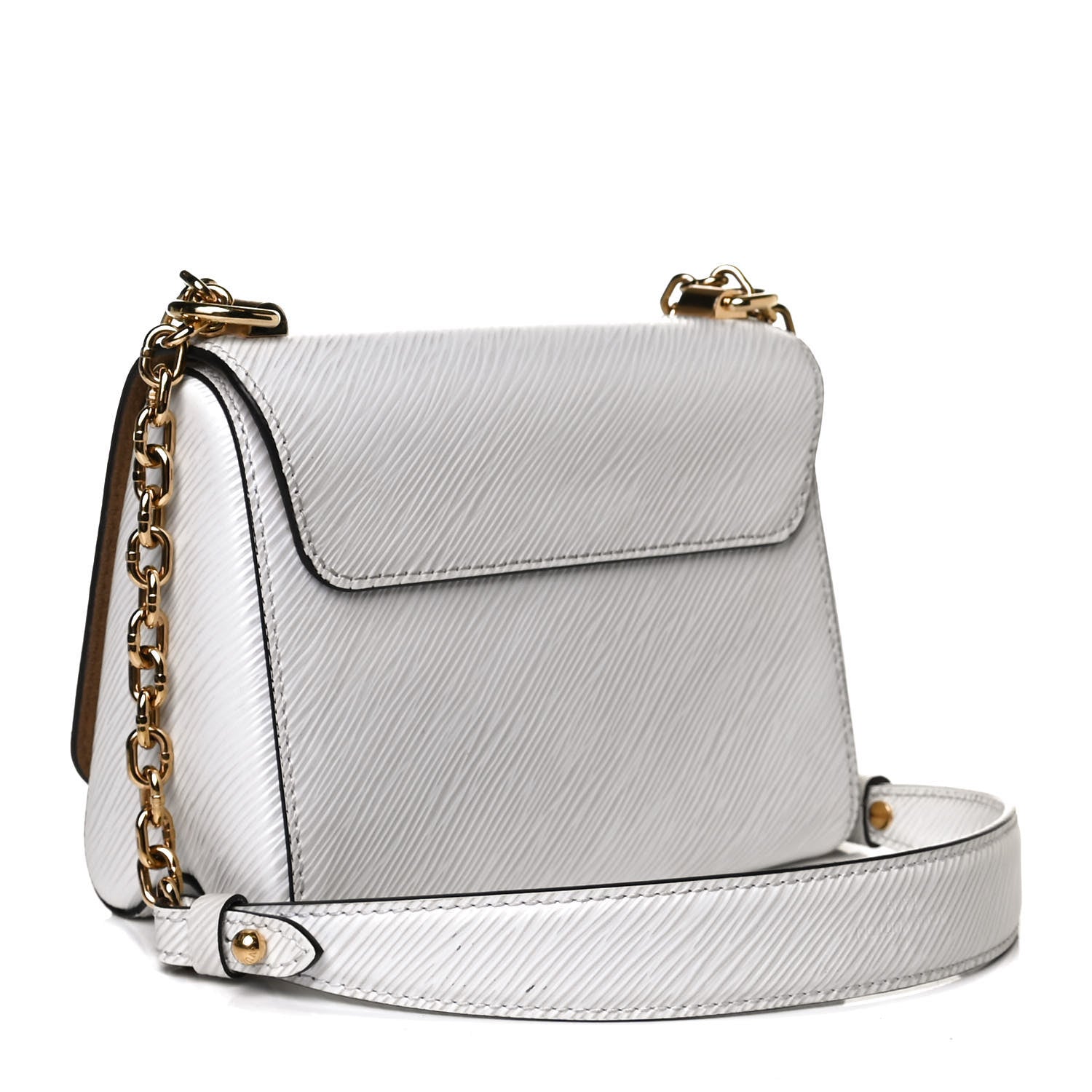 Louis Vuitton Epi Twist Shoulder Bag MM White 3 of 13