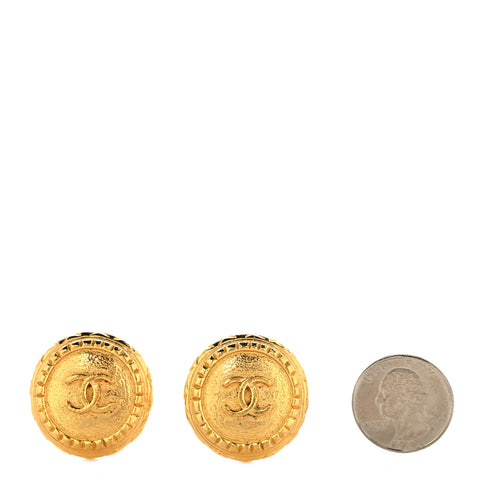 CC Clip On Earrings Gold