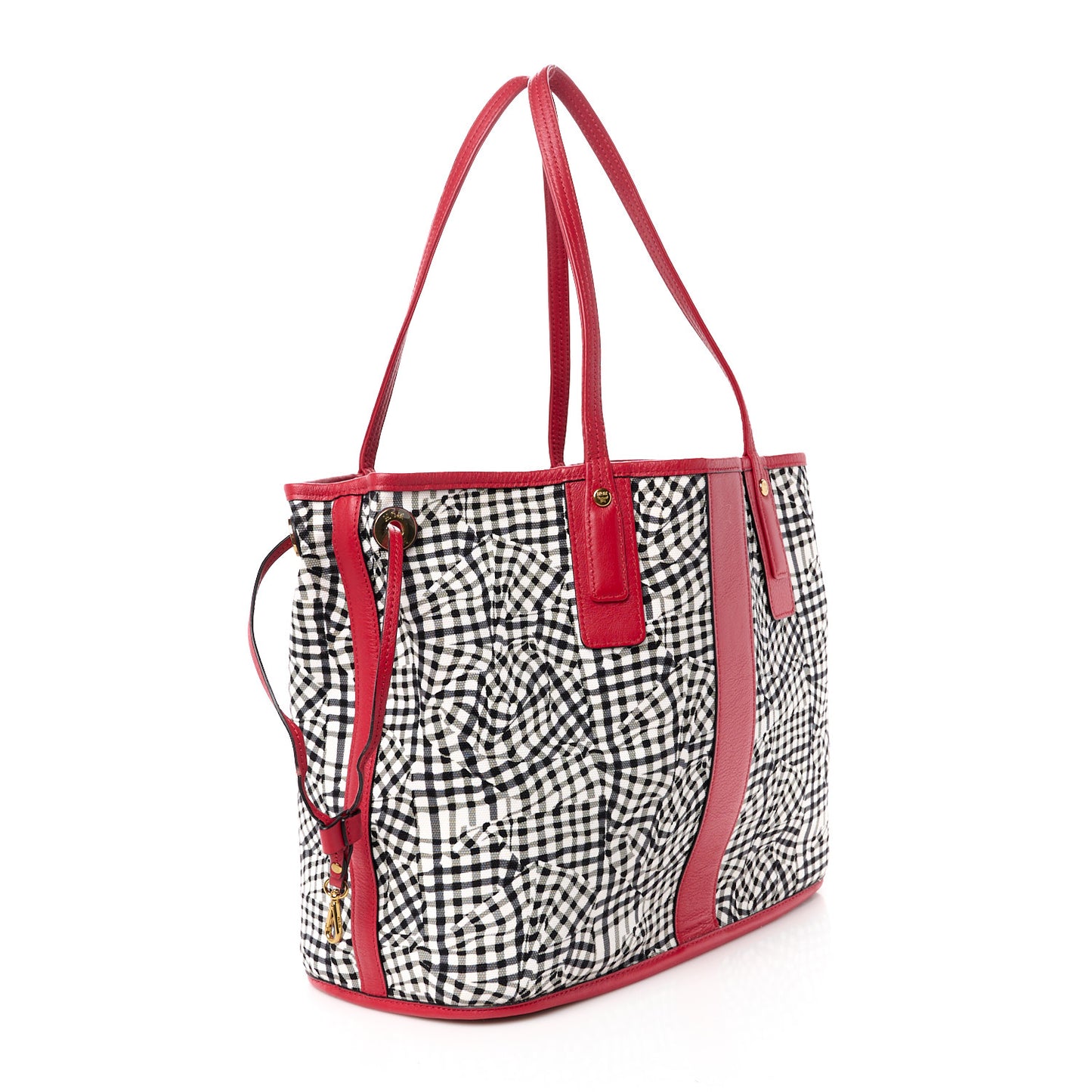 Visetos Medium Liz Reversible Shopper Tote Ruby Red