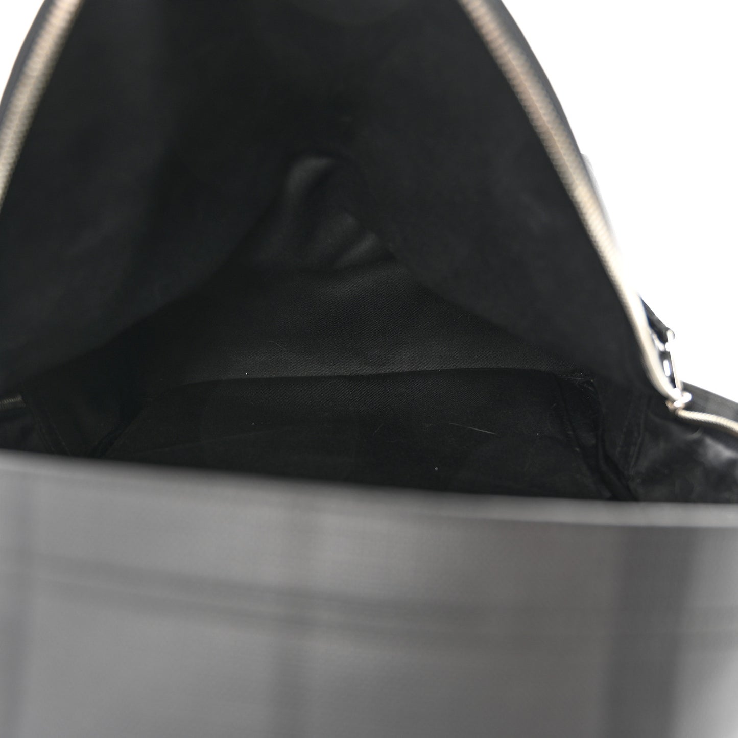 PVC Check Abbeydale Simple Backpack Black Grey