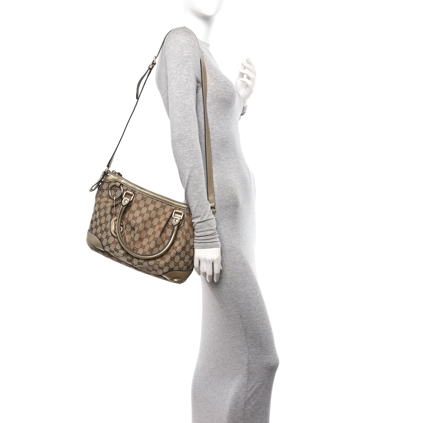 Monogram Medium Sukey Top Handle Bag Golden Beige