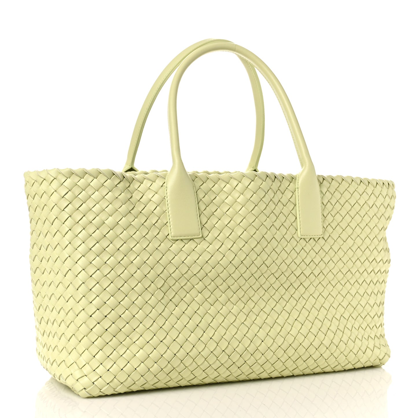Lambskin Intreccio Medium Cabat Lemon Washed