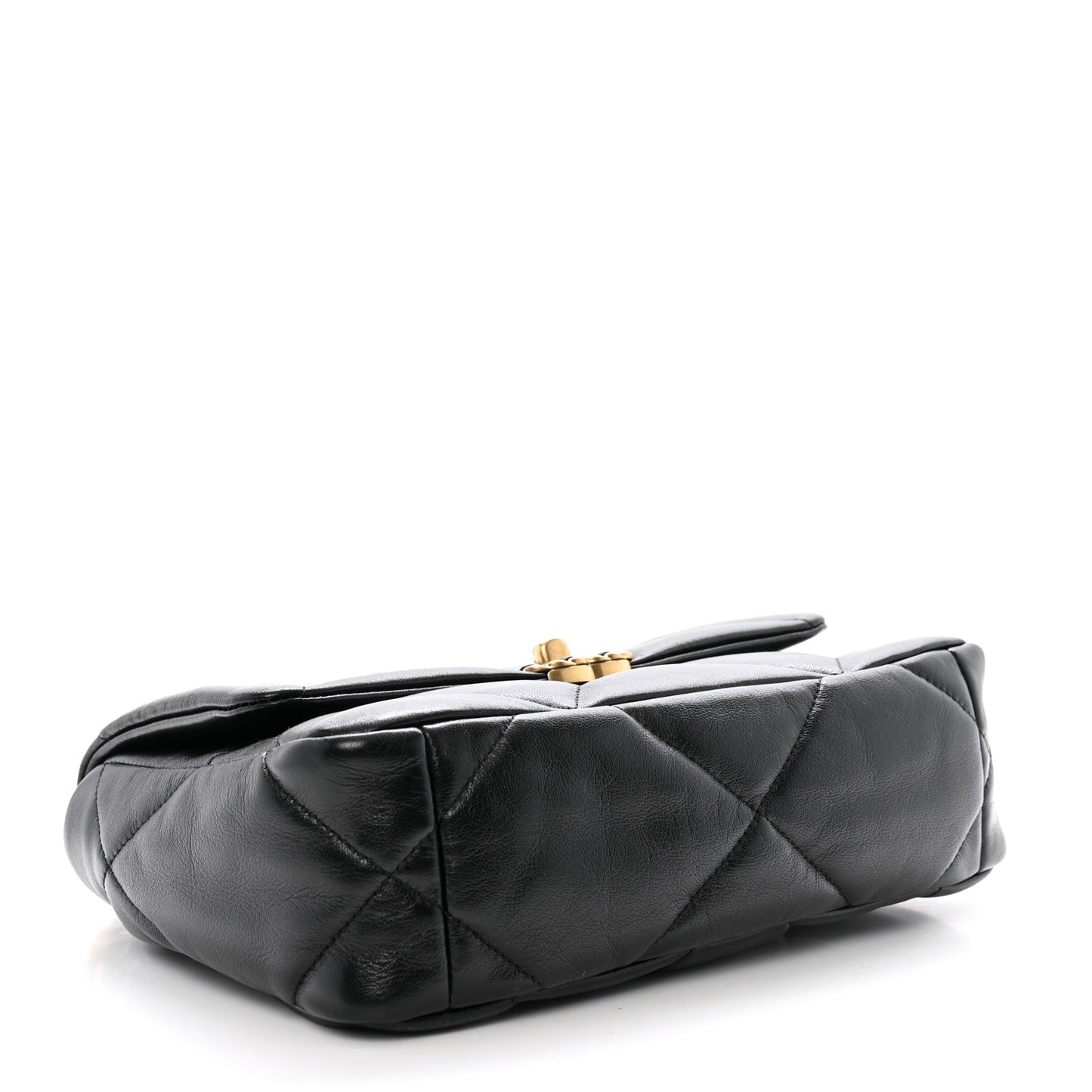 Lambskin Quilted Medium Chanel 19 Flap Black