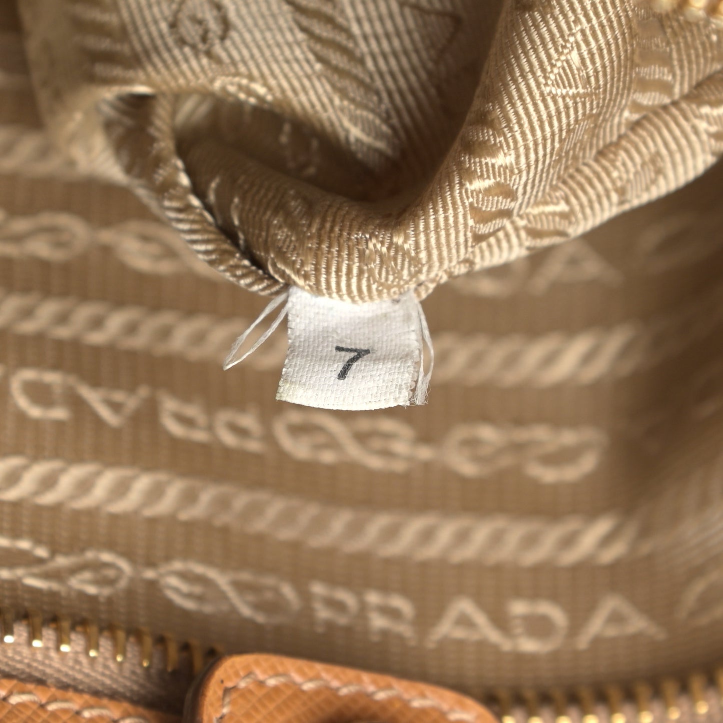 Saffiano Lux Small Tote Caramel