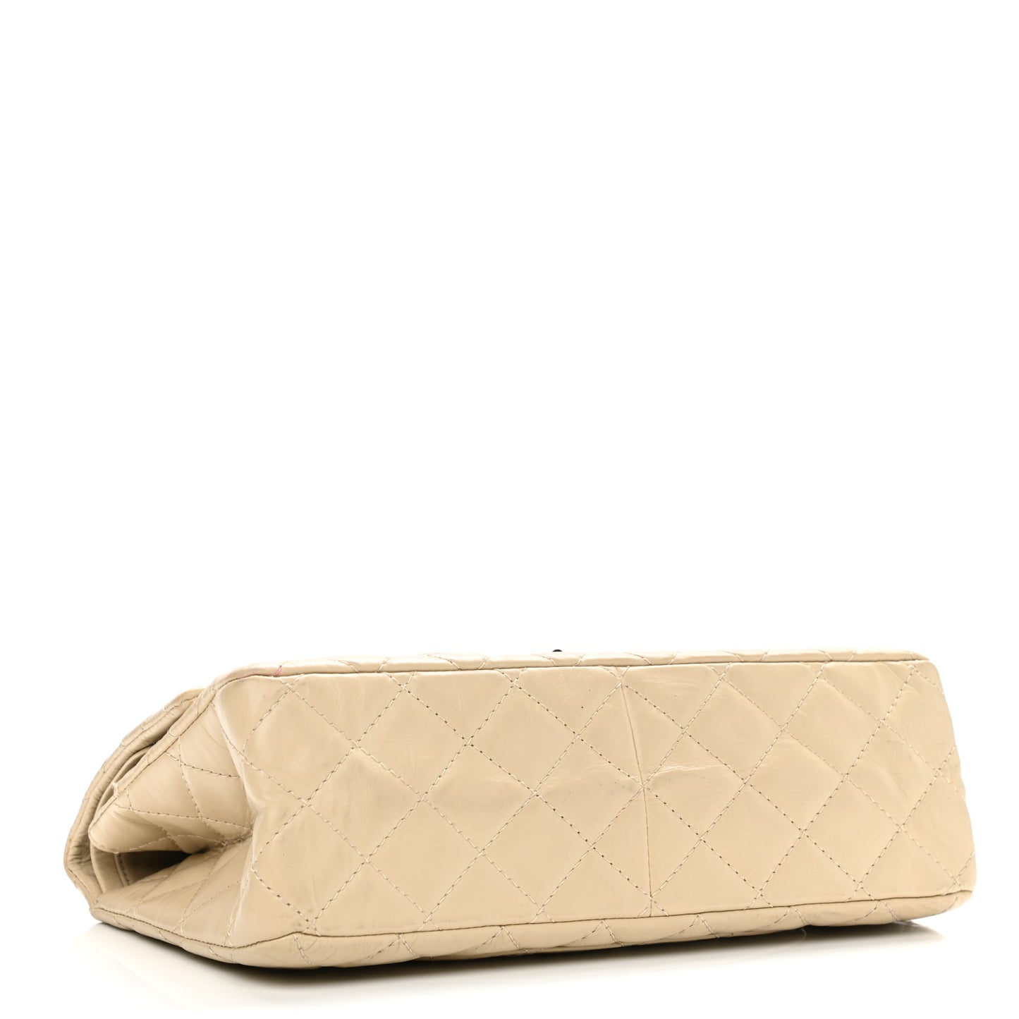 Aged Calfskin Quilted 2.55 Reissue 226 Flap Light Beige