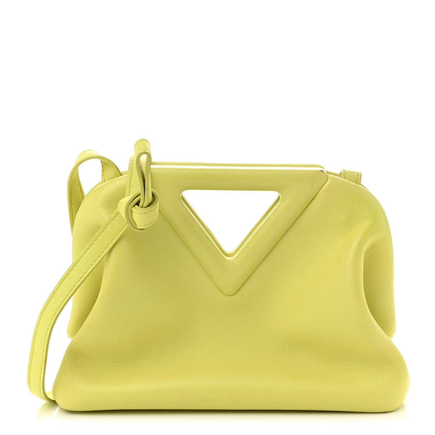 Bottega Veneta Calfskin Small The Point Triangle Bag Seagrass 1 of 13