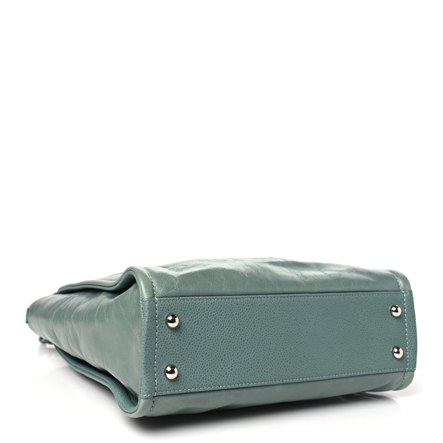 Chanel Glazed Calfskin Mini Deauville Tote Green 4 of 10