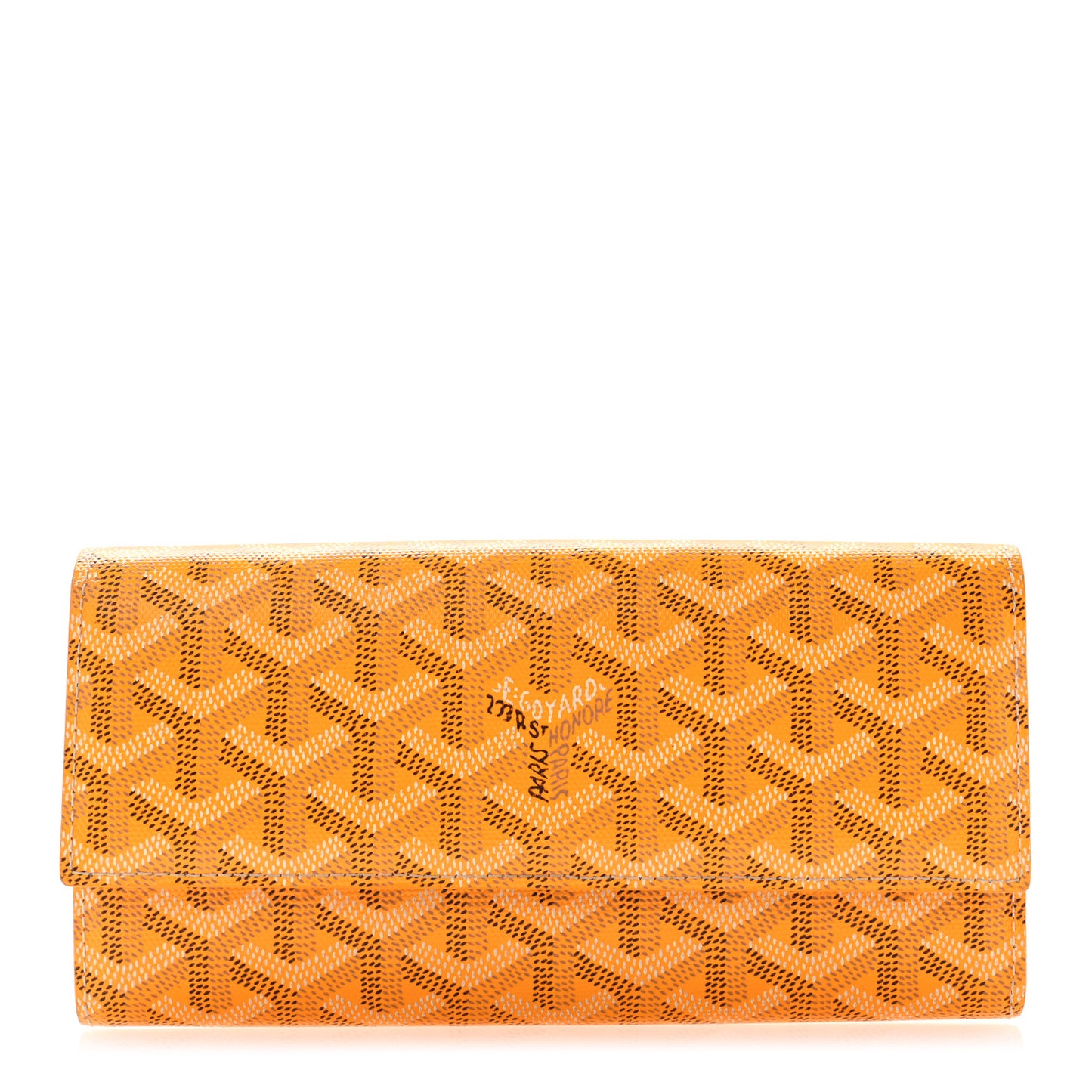 Goyardine Varenne Long Wallet Yellow