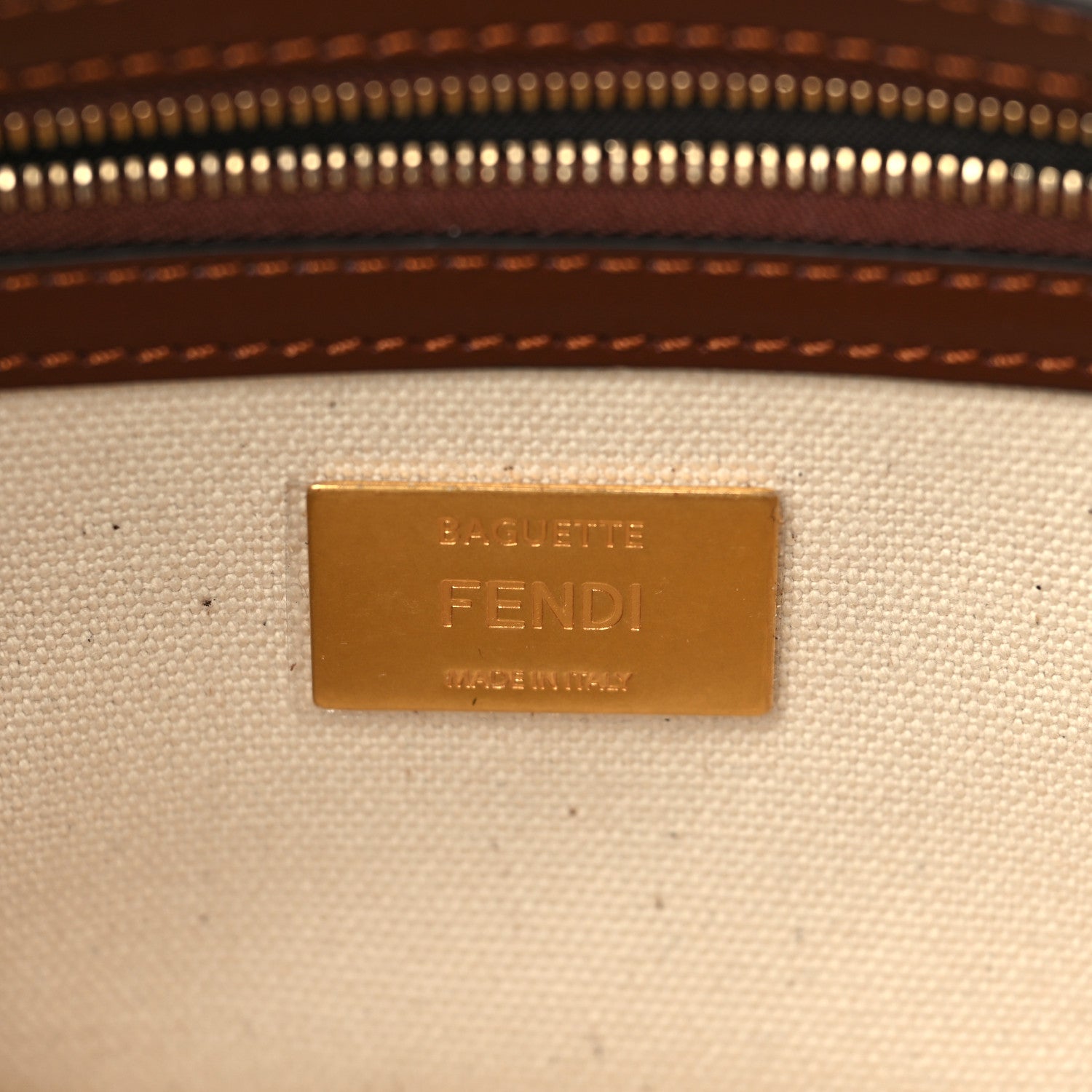 Fendi X SARA COLEMAN Canvas Vitello King Seta FF Fish Eye Embroidered Baguette Grezzo Multicolor Ghianda 6 of 10