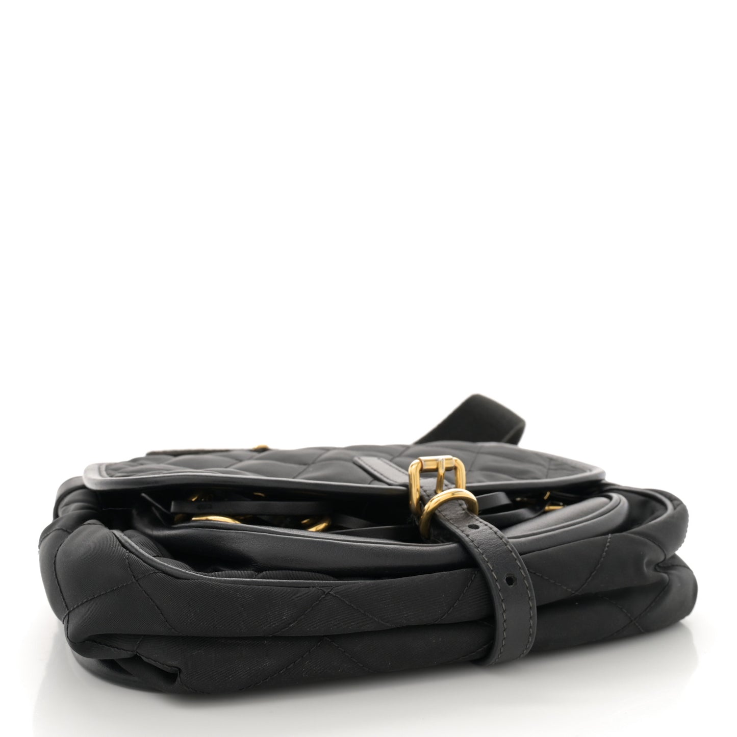 Nylon Calf Corsaire Bag Black