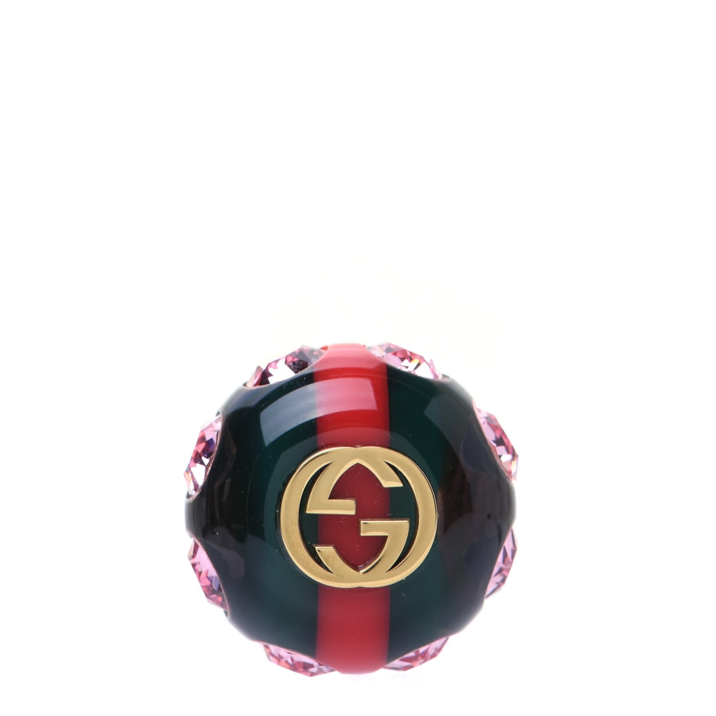 Resin Strass Vintage Web Stud Pin Red Green
