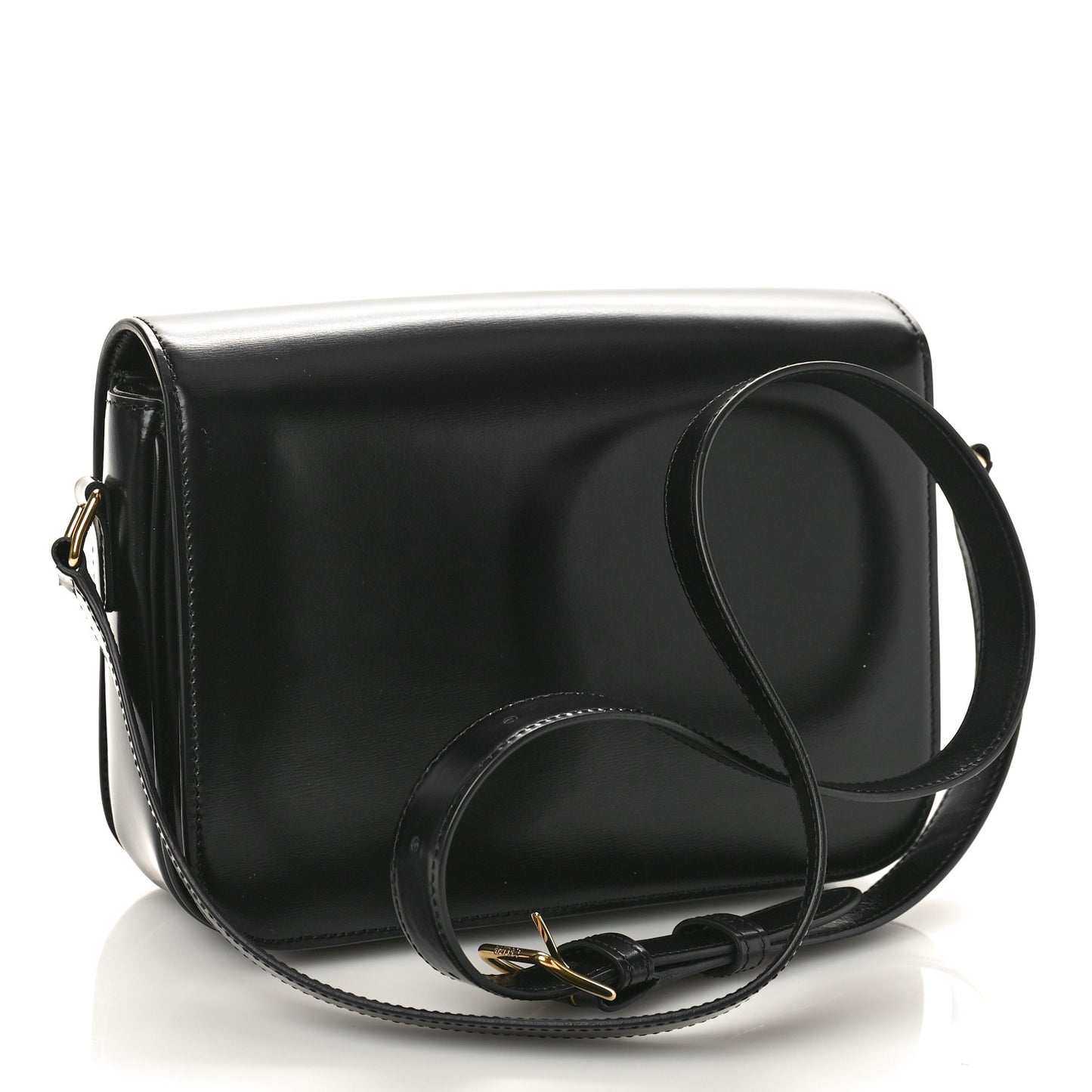 Shiny Calfskin Medium Triomphe Black