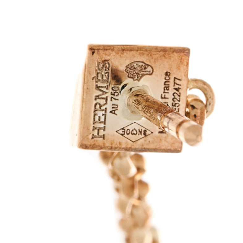 18K Rose Gold Diamond Clou d'H Dangle Earrings
