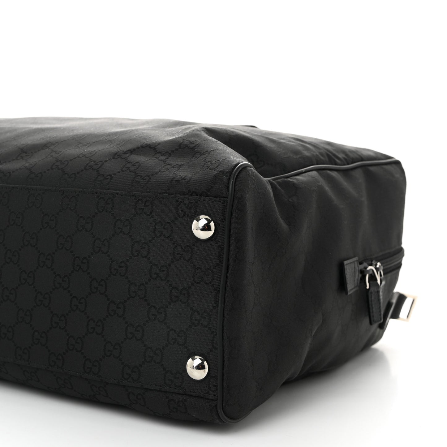 Nylon Monogram Large Duffle Bag Black