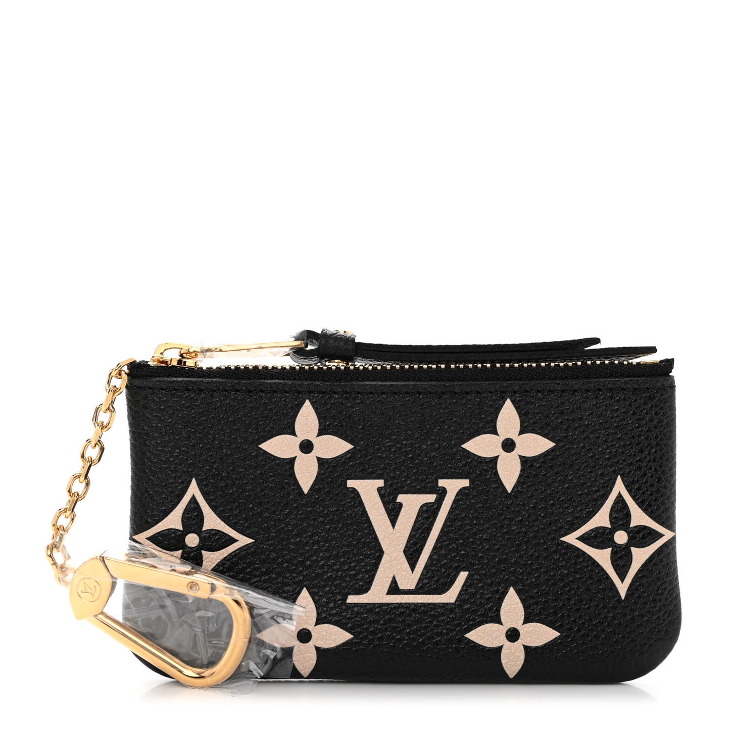 Empreinte Monogram Giant Key Pouch Black Beige