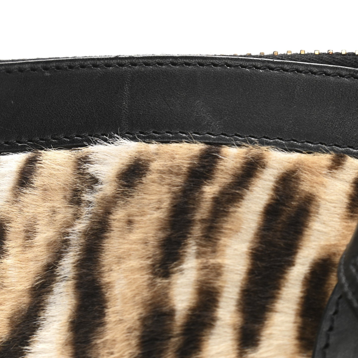 Pony Hair Large Souple Sac De Jour Black