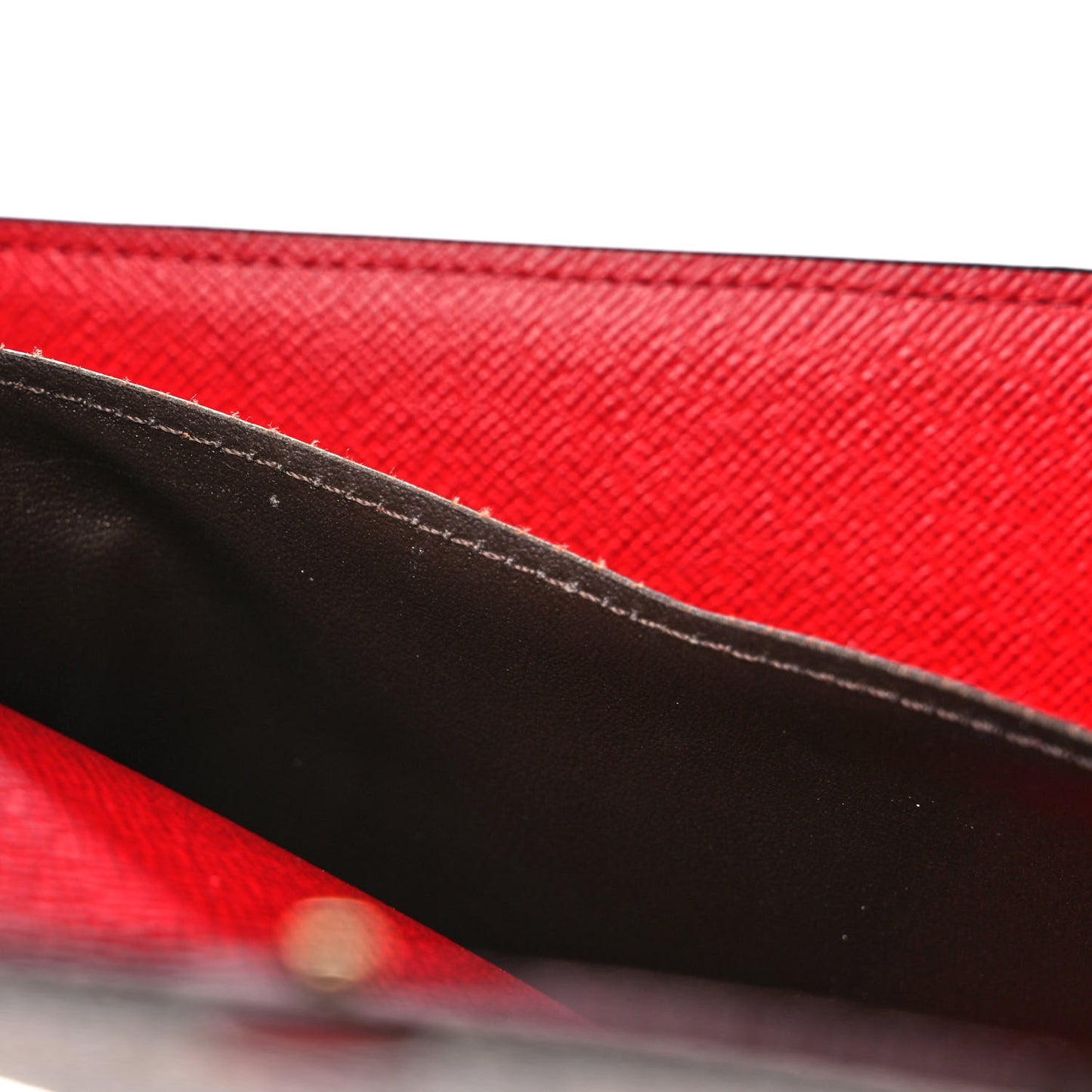 Damier Ebene Josephine Wallet Red