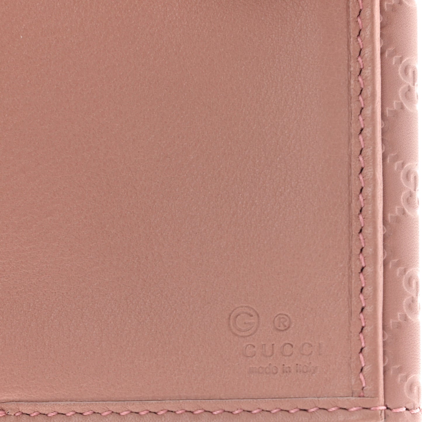 Microguccissima Continental Flap Wallet Soft Pink