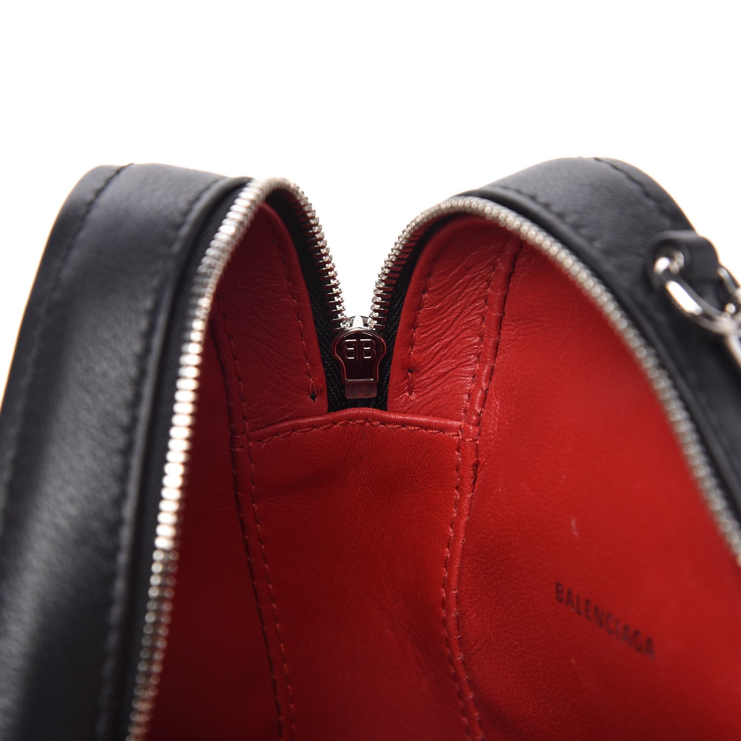 Calfskin Triangle Crossbody Bag Black