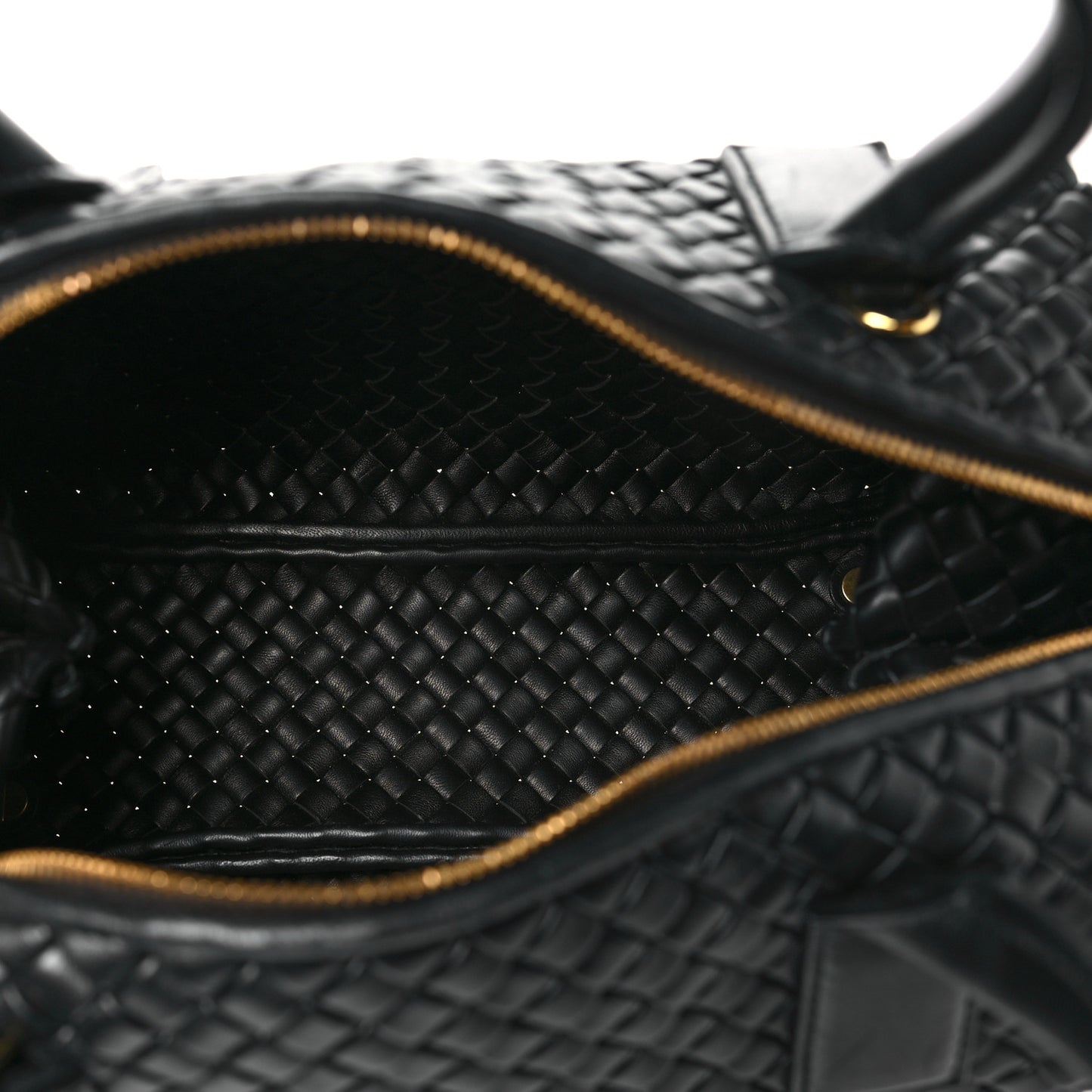 Nappa Intrecciato Medium Bauletto Black