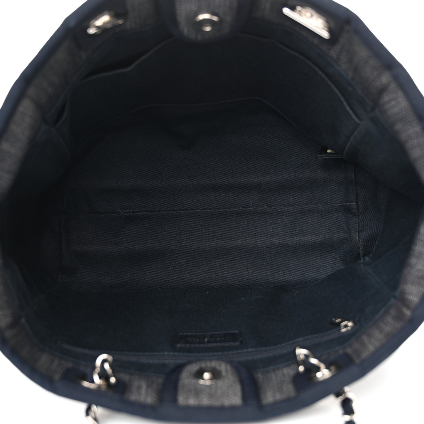 Denim Small Deauville Tote Dark Blue