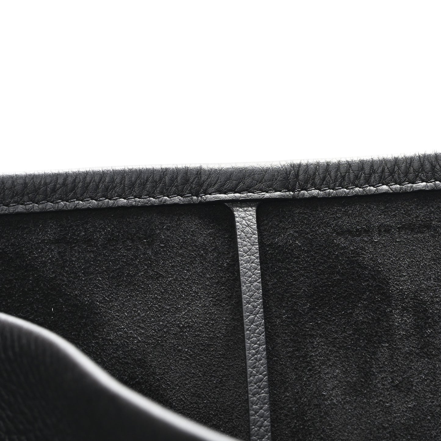 Grained Calfskin Large N/S Park Tote Black