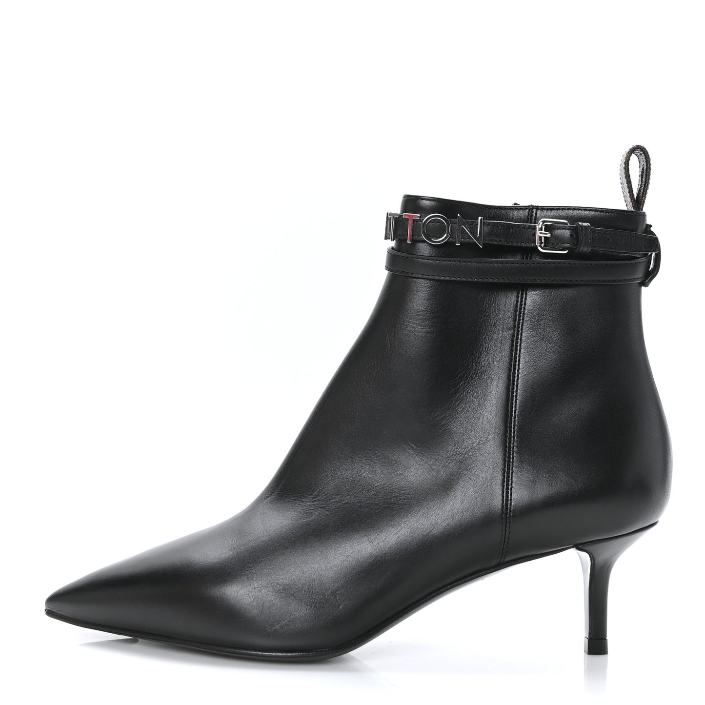 Calfskin Call Back Ankle Boots 36 Black