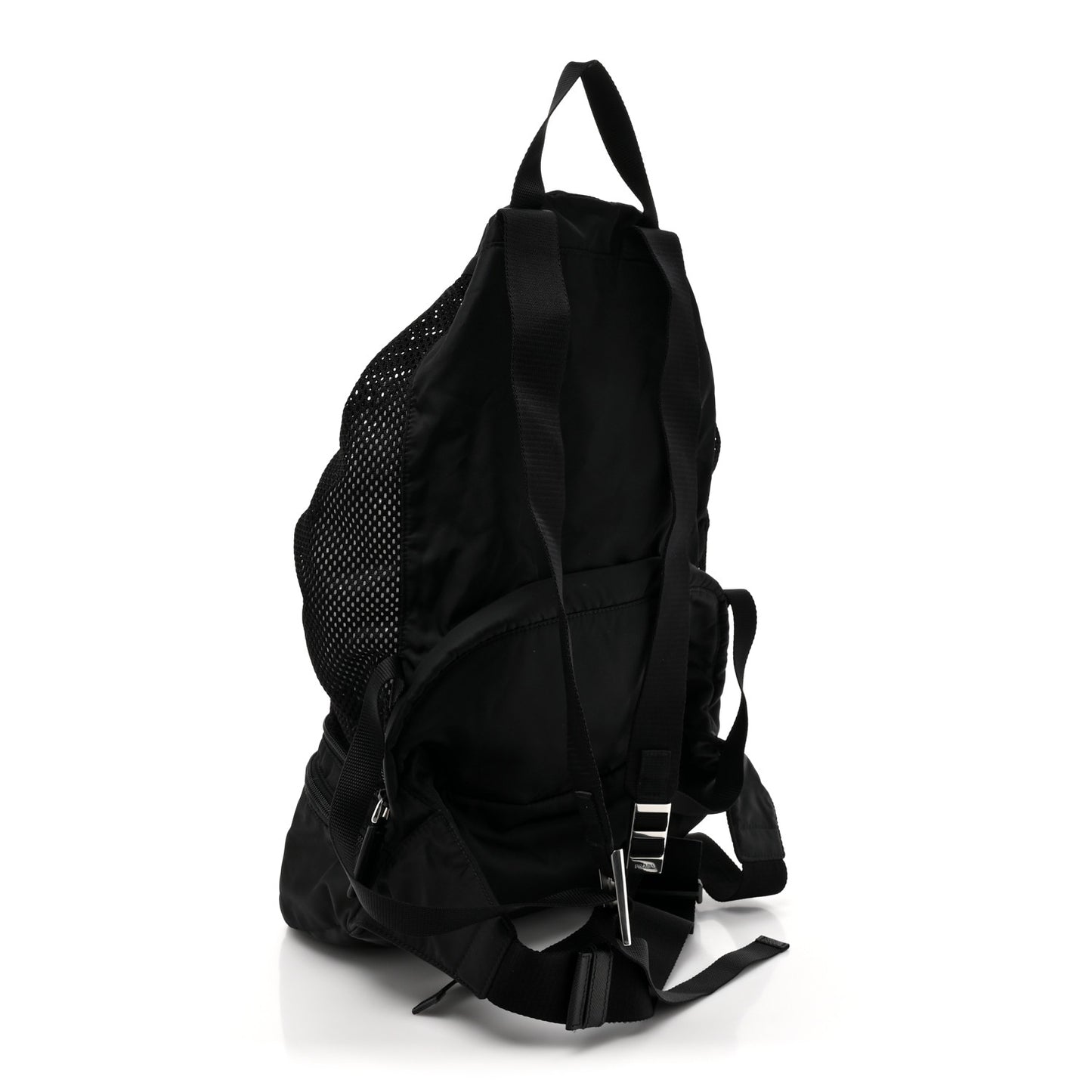 Re-Nylon Saffiano Convertible Belt Bag Black
